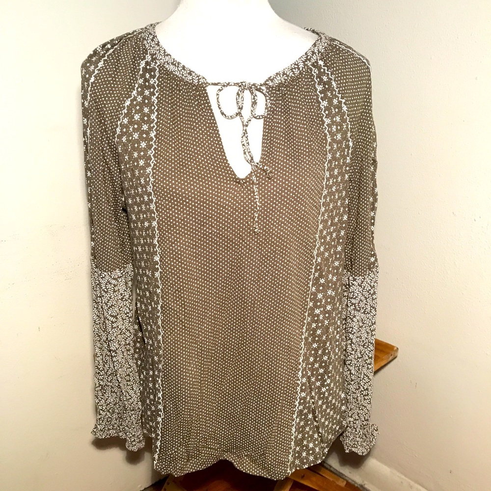 Lucky Brand Peasant Top-SZ L